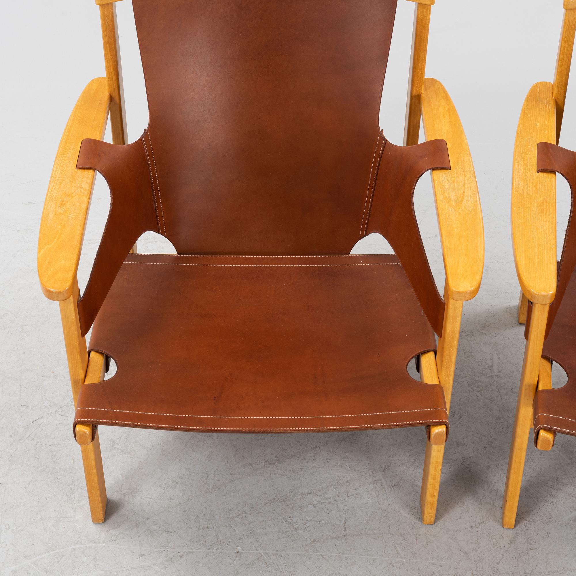 Carl-Axel Acking, fåtöljer, ett par, "Trienna", Nordiska Kompaniet.