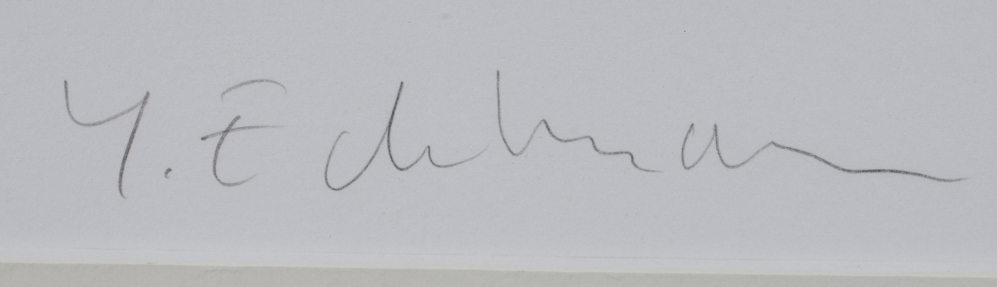 YRJÖ EDELMANN, serigrafia, signeerattu ja numeroitu 50/150.