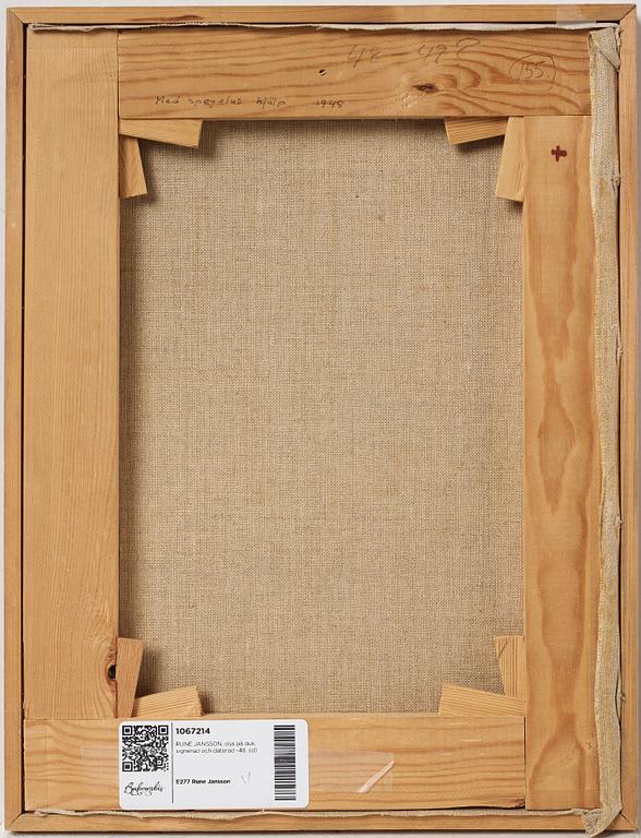 RUNE JANSSON, oil on canvas, signed and dated -48.