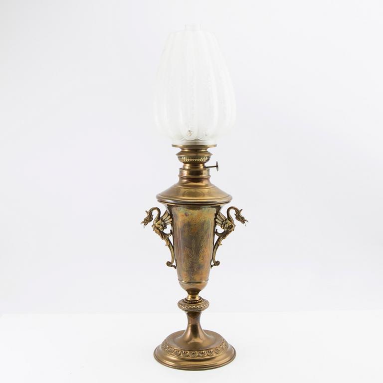 Kerosene lamp from the turn of the 20th century.