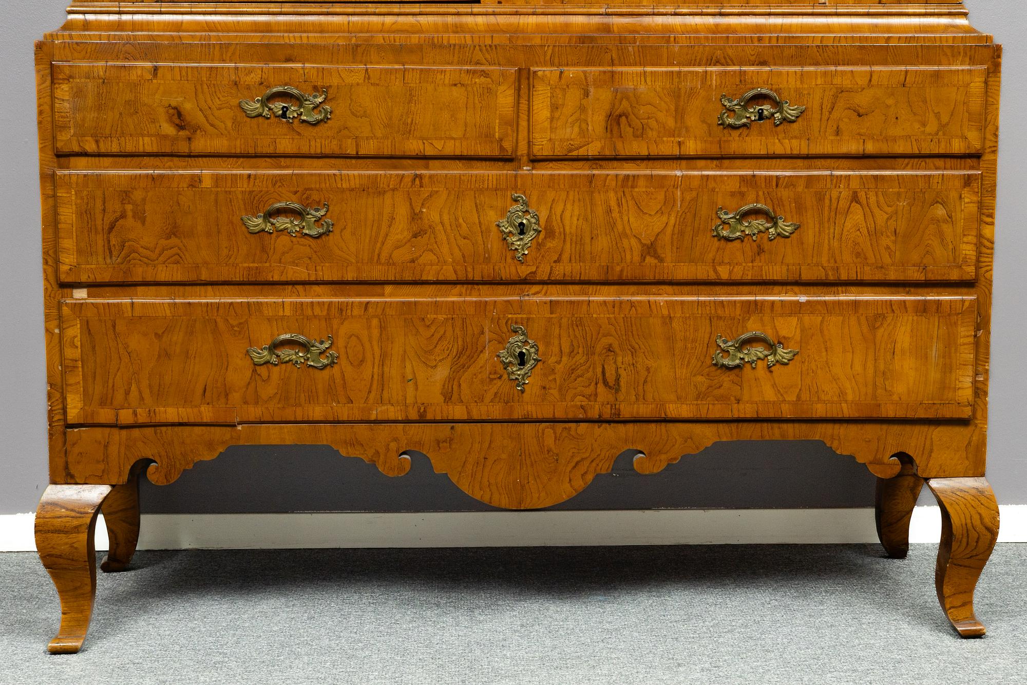 Cabinet, Rococo, Stockholm work, 18th century.