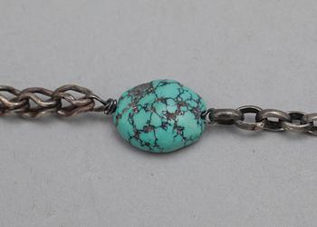 RÖKELSEKAR, vitmetall, orientalisk, 1900-tal.