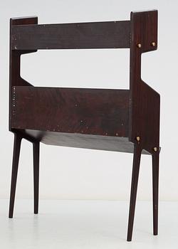 An Italian dark stained wood book case, possibly by Ico Parisi, 1950's.