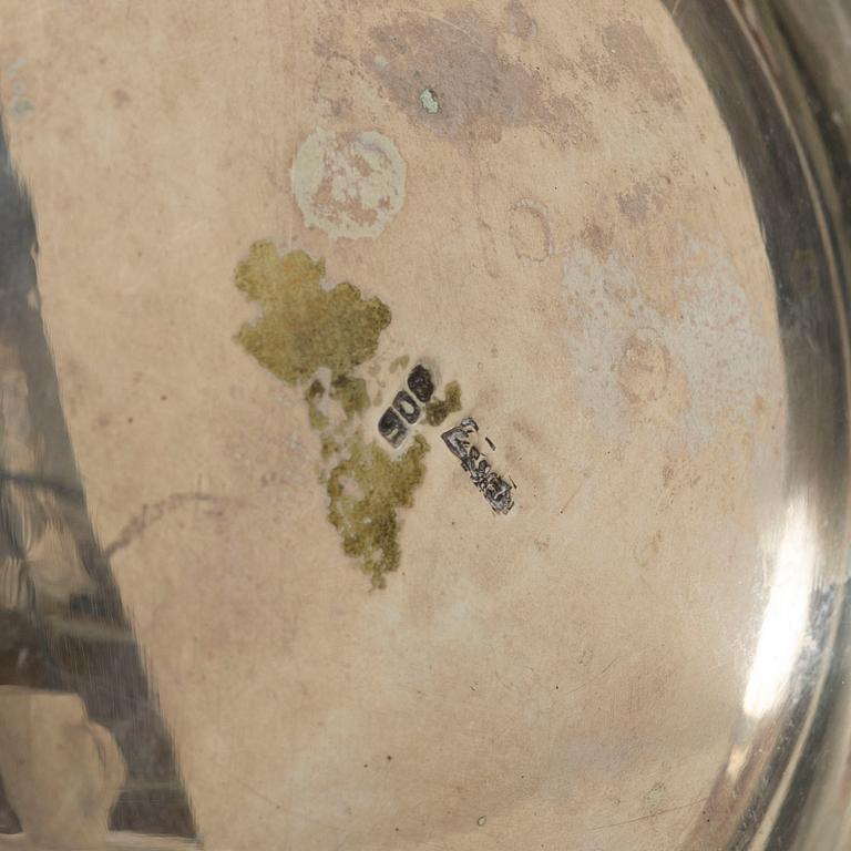 A silver jug, Middle East, mid 20th century.