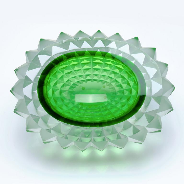 Mårten Medbo, a cut glass bowl, "Core", Ajeto Glassworks, Novy Bor, Czech Republic, 2010, ed. 1/4.