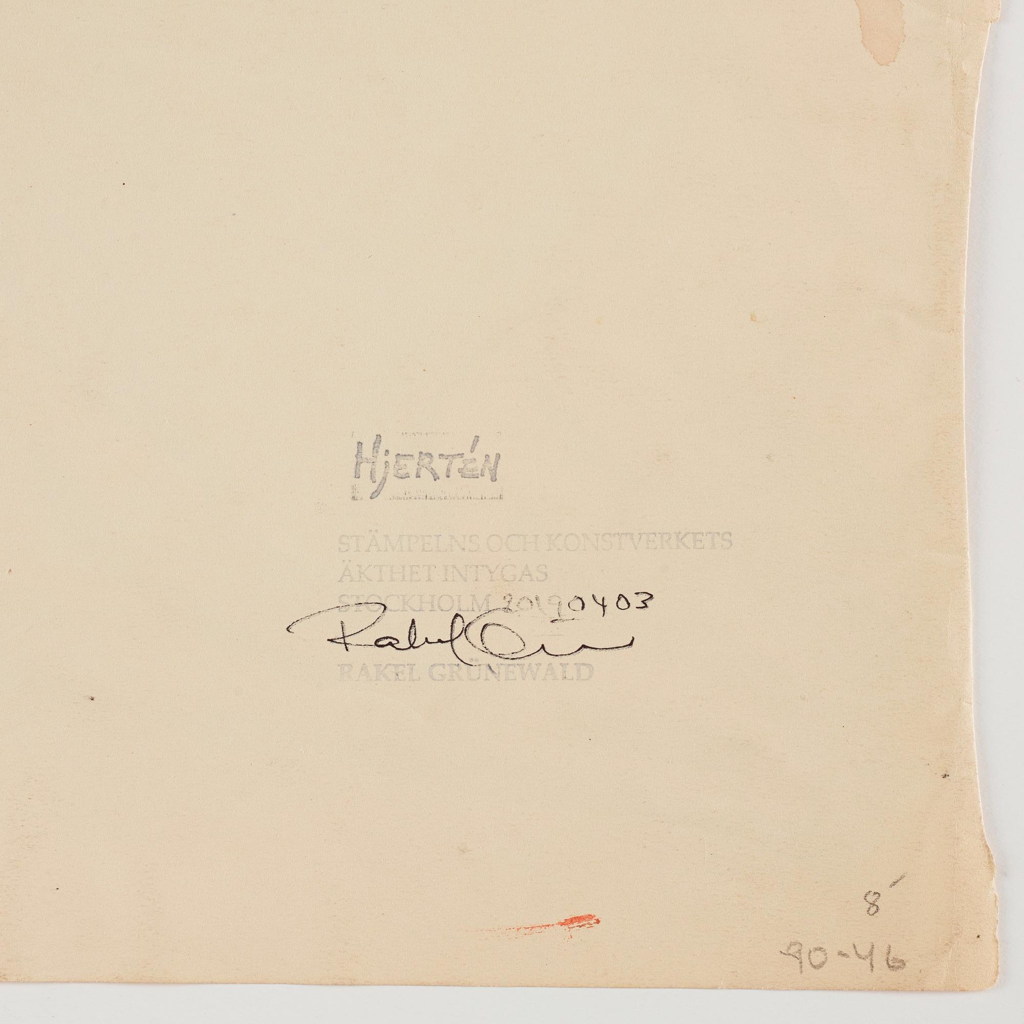 Sigrid Hjertén, A woman sitting in a flower.