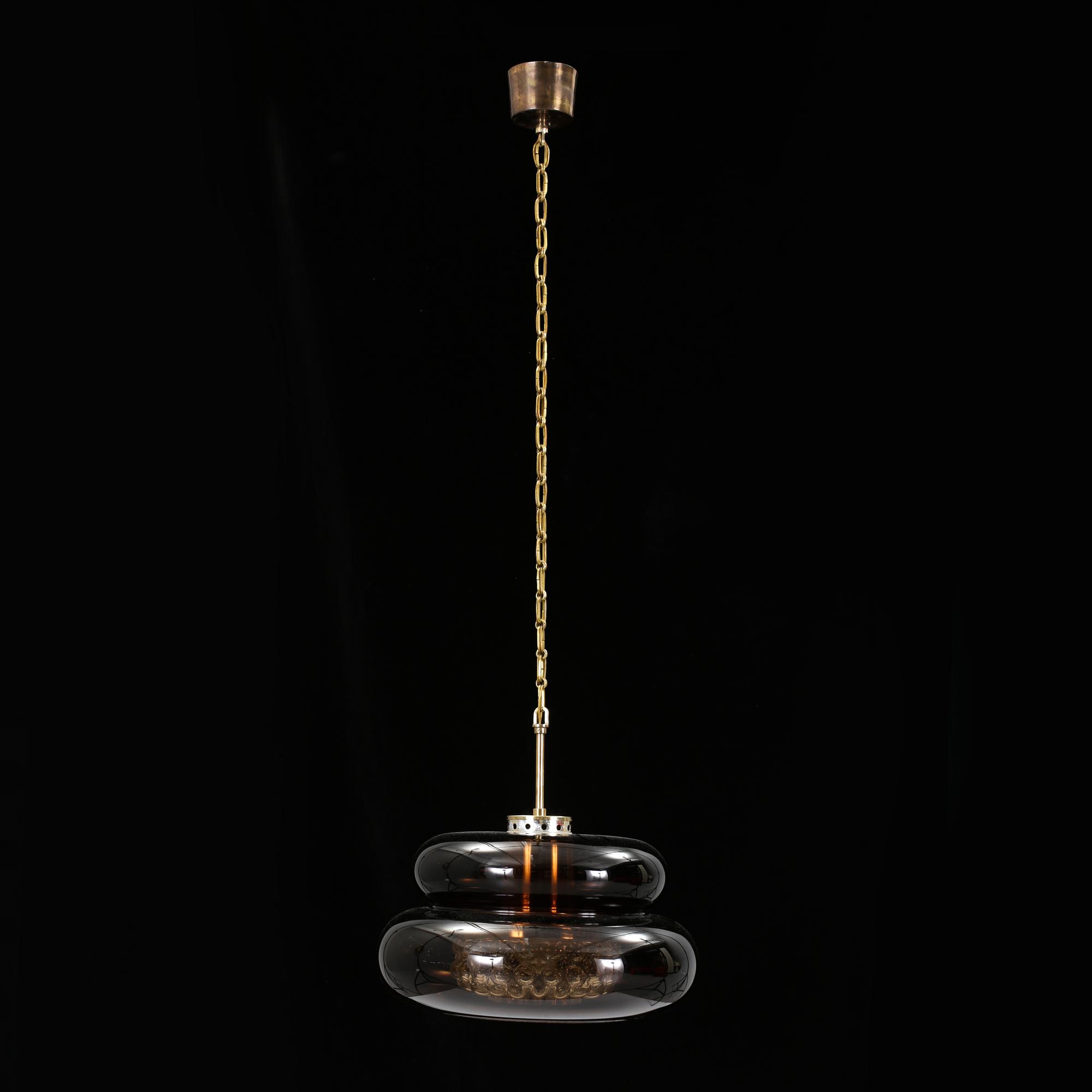 TAKLAMPA, "Bubblan", Carl Fagerlund, Orrefors, 1900-talets andra hälft.