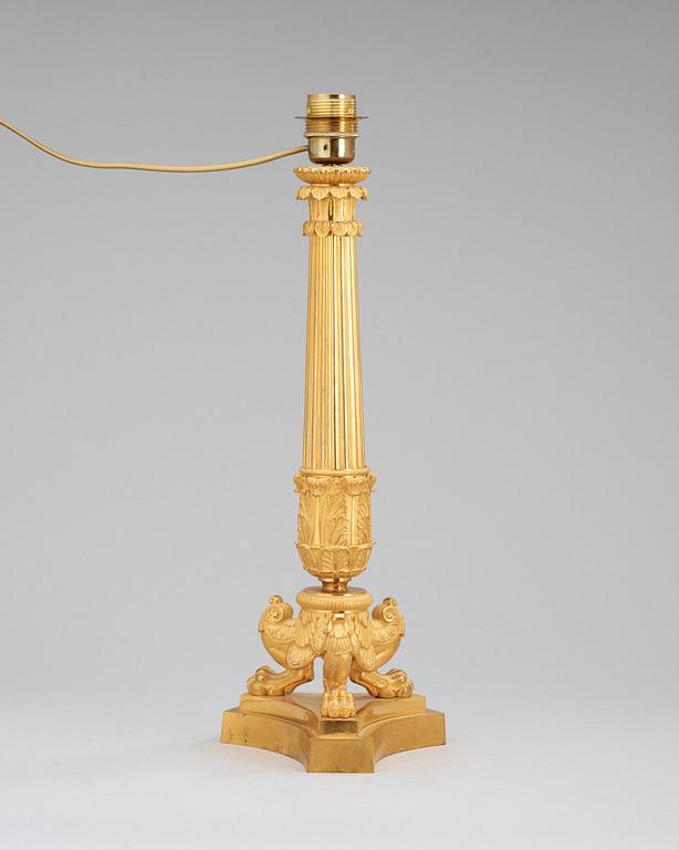 A French Empire early 18th century table lamp.