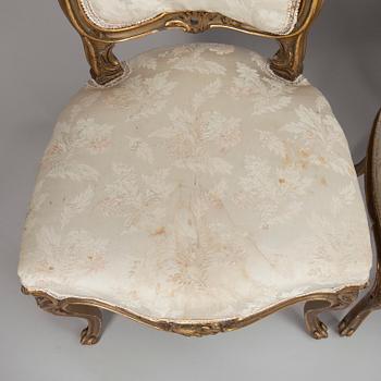 STOLAR, 3 st, rokokostil, sekelskiftet 1800/1900.