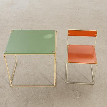 Nils Strinning, children's table and chair, "String".