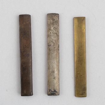 Kozuka 3 pieces, Japan 19th century.