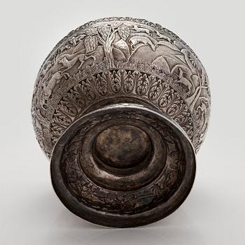A silver bowl, Cambodia.