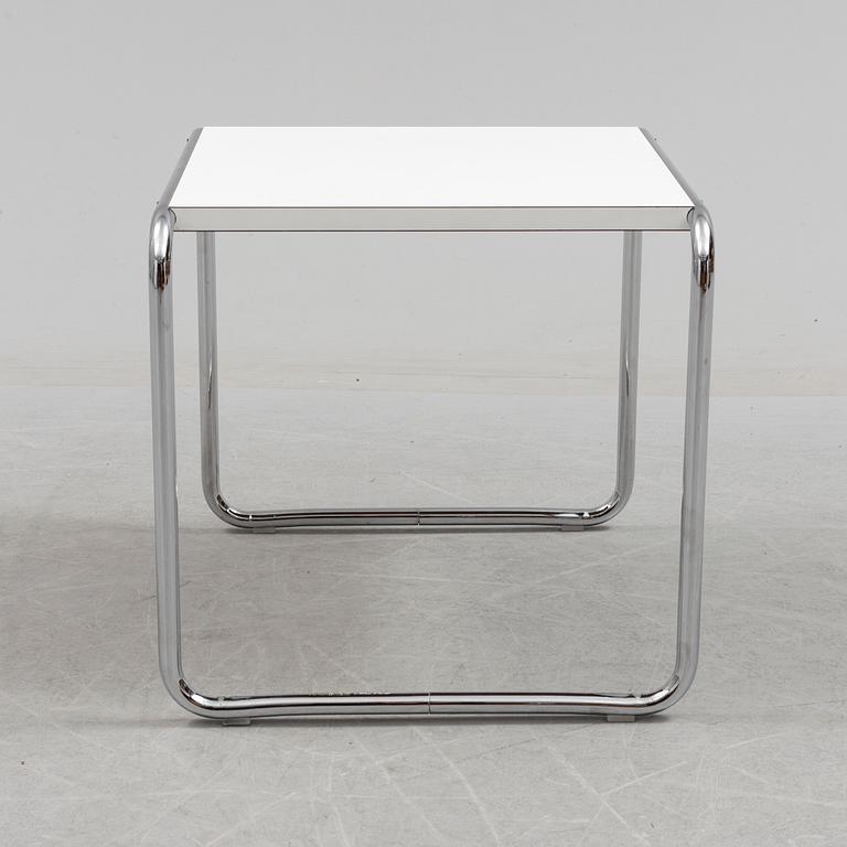 MARCEL BREUER, a 'Laccio' tubular steel side table from Knoll Studio.