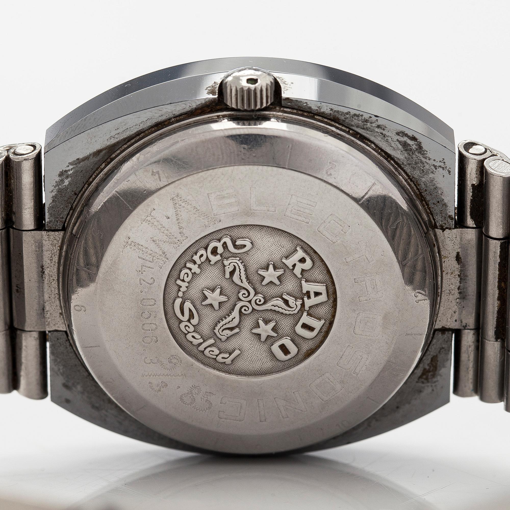 Rado, Diastar, Electrosonic, wristwatch, 38 mm.