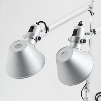 Michele De Lucchi & Giancarlo Fassina, a pair of 'Tolomeo' table lights, Artemide, Italy.