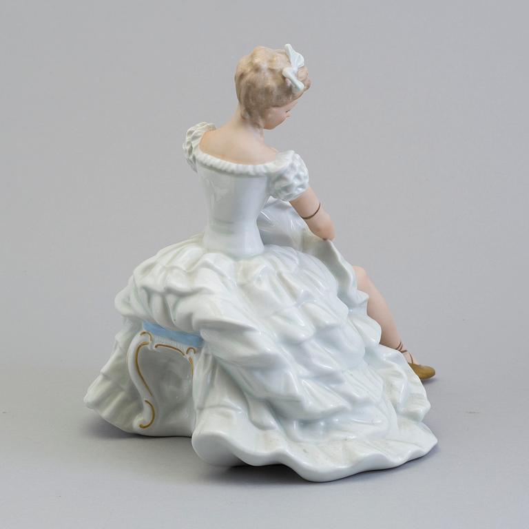 A porcelain figurine from Wallendorf, Germany.