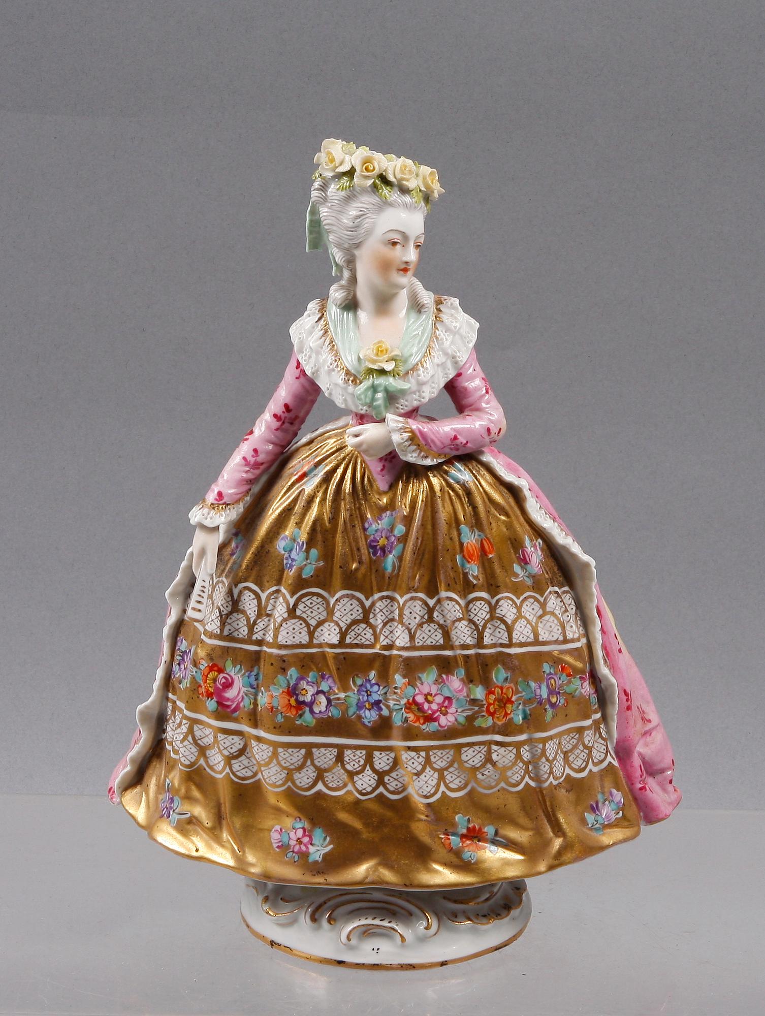 FIGURIN, porslin, Sevrès liknande märke, 1800-tal.
