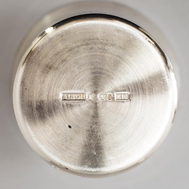 KE PALMBERG bägare 6 st sterling silver Alton Falköping 1978-80.