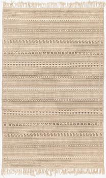 Matta, slätvävd, signerad AJ, ca 306 x 193 cm.