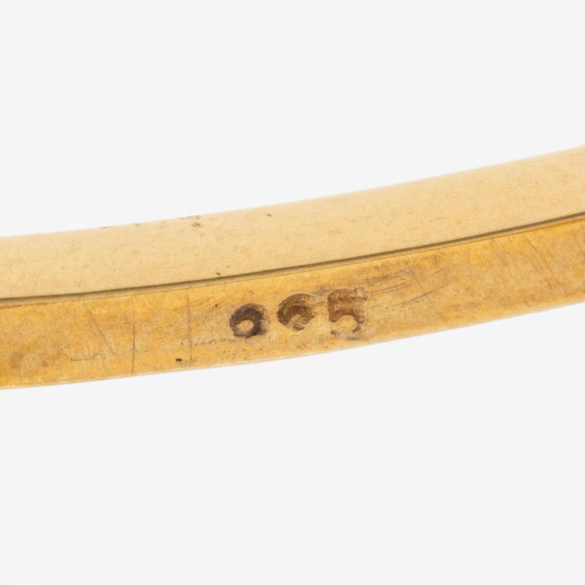 Tiara, gilded silver with faceted white topazes.