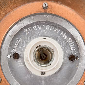 Paavo Tynell, vägglampor, ett par, utebelysning, modell 91100, Idman 1900-talets mitt.