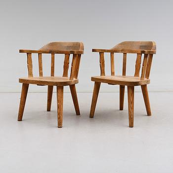 KARMSTOLAR, 1 par, Krogenäs Möbler, Norge, 1900-talets andra hälft.