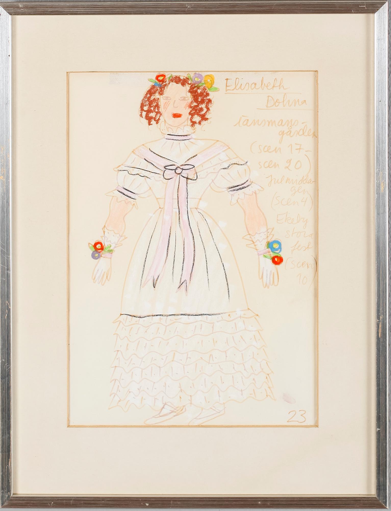 MARIE LOUISE DE GEER-BERGENSTRÅHLE, 11 st, blandteknik, en signerad.