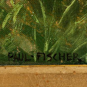 PAUL FISCHER. Olja på duk. Signerad Paul Fischer.