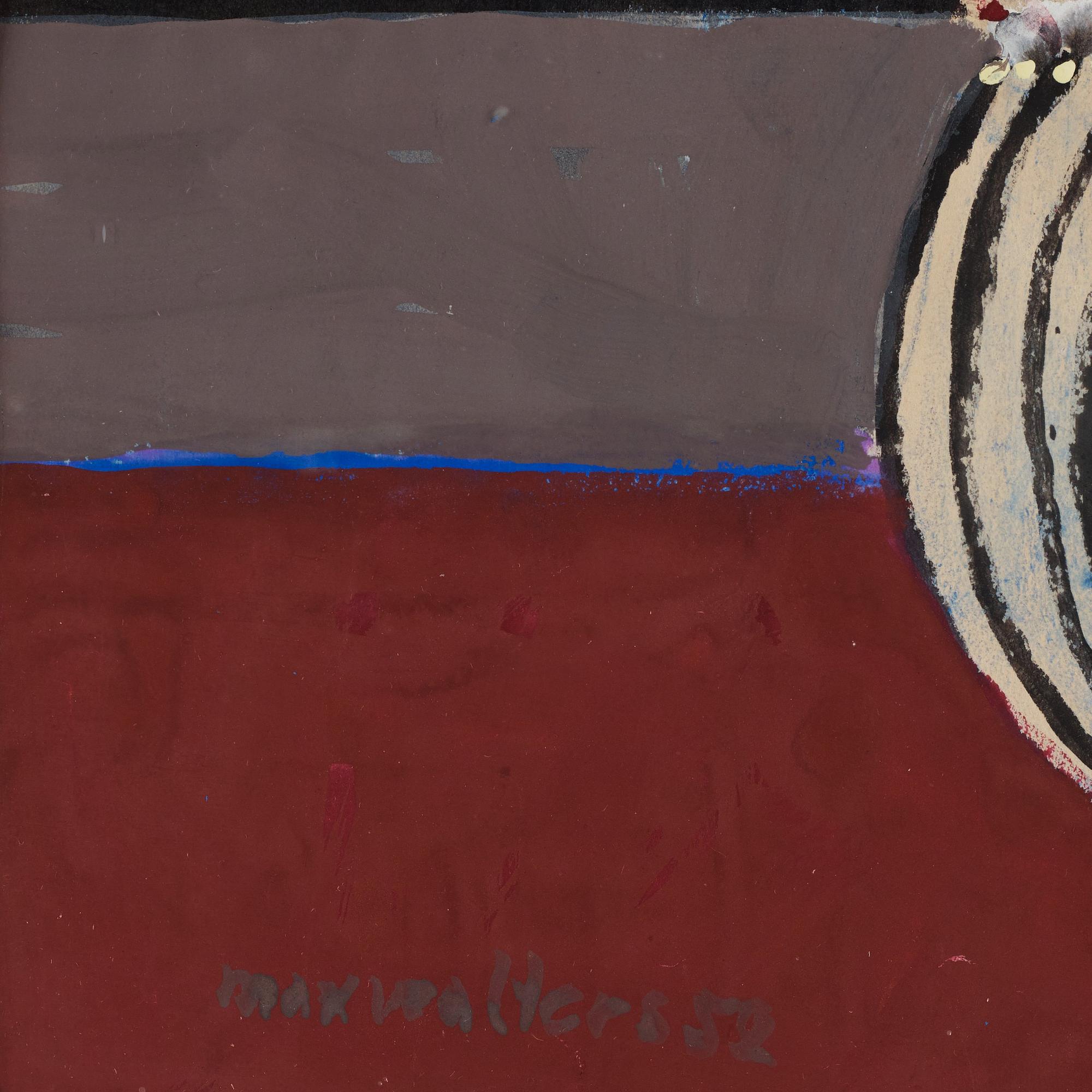 MAX WALTER SVANBERG, gouache, signed MAx Walters and dated 52.
