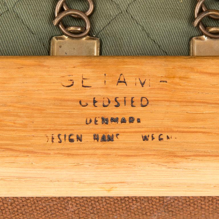HANS J WEGNER, nojatuoli, malli GE 290, Getama Gedsted, Tanska 1900-luvun puoliväli.