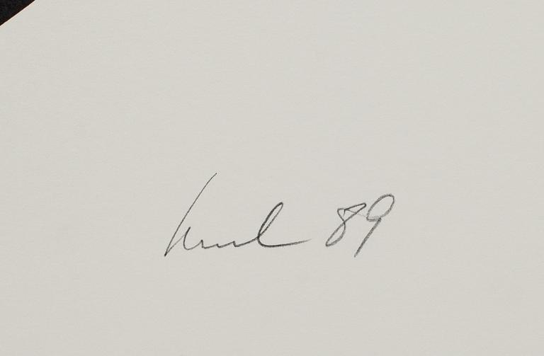 RAUL MEEL, färgserigrafi, signerad, numrerad 1/50 och daterad- 89.