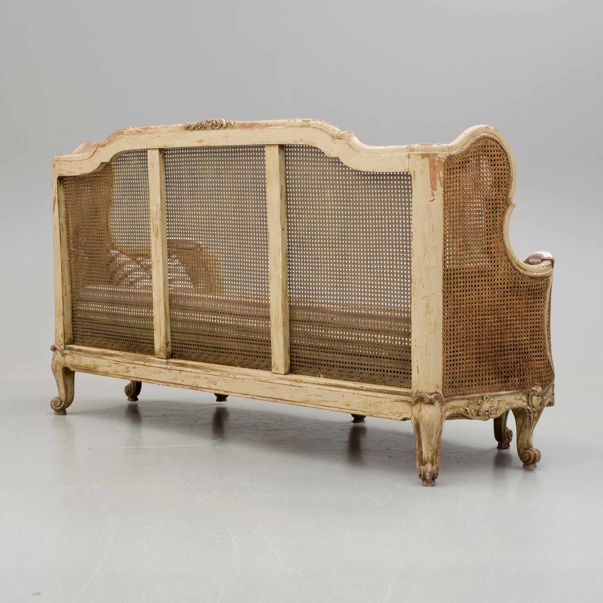 SOFFA, Louis XV-stil, 1800-tal.