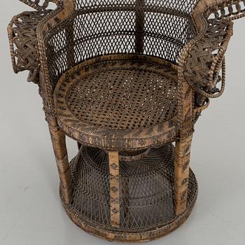 a rattan chair, late 20th century,