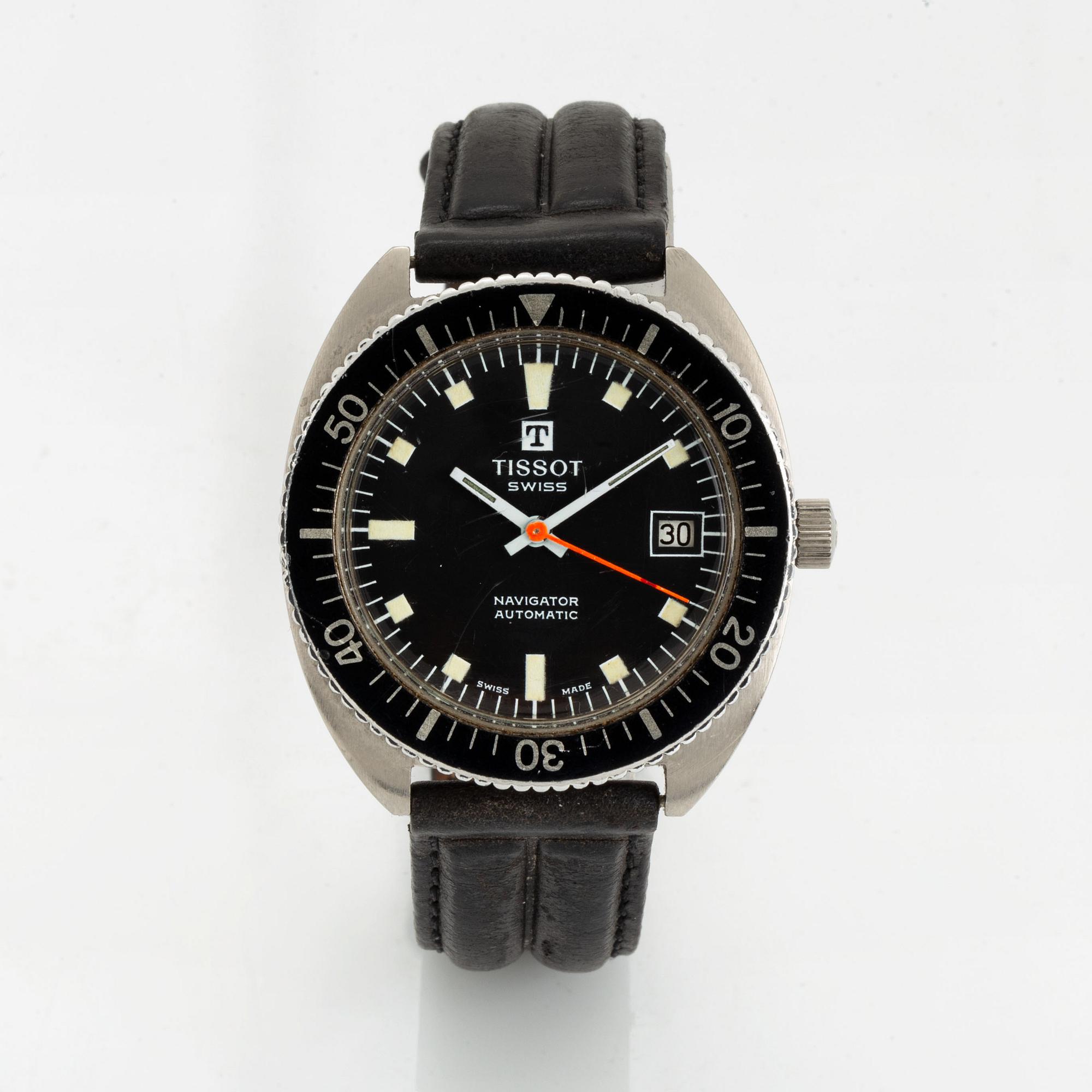 Tissot, Navigator, wristwatch, 36.5 mm.