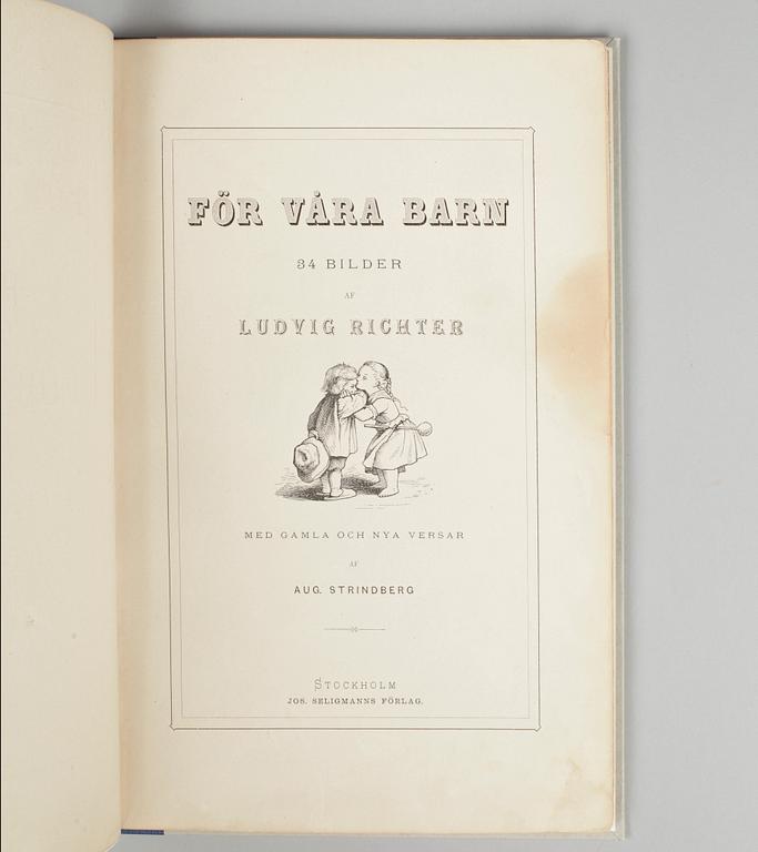 BOK, "För våra barn" August Strindberg och Ludvig Richter, Stockholm 1876.