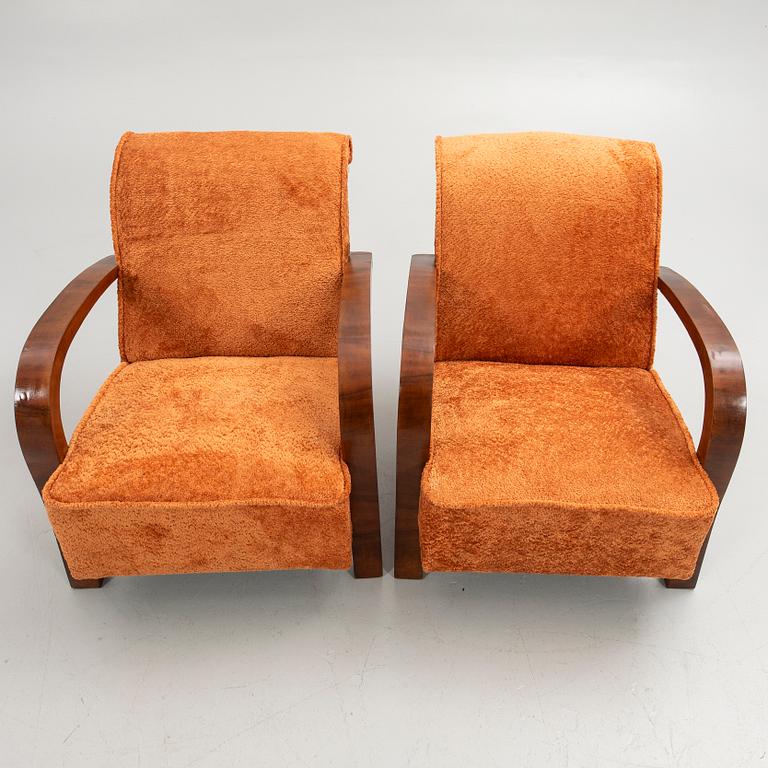 Fåtöljer, ett par, Art-Deco stil, 1900-tal.