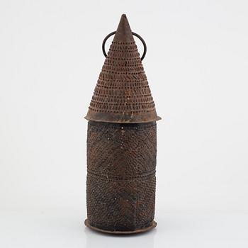 A Swedish 19th century one light lantern.