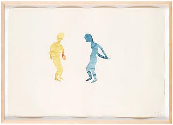 ULF ROLLOF, triptych, watercolour on paper, signed and dated 31/8/98.