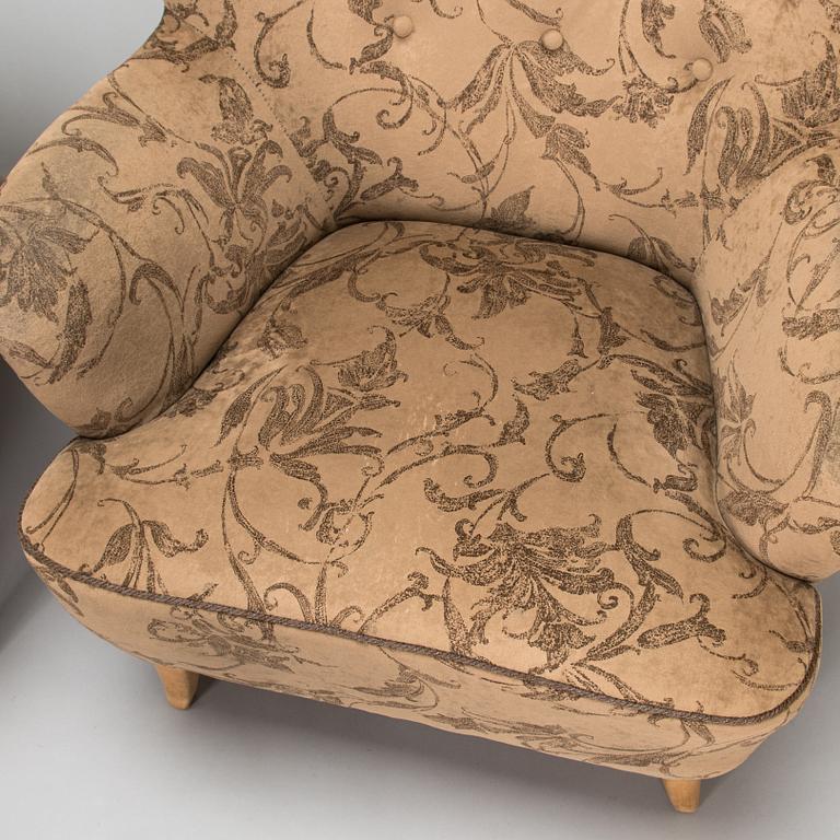 Ilmari Lappalainen, A pair of 1950's 'Laila' armchairs for Asko, Finland.