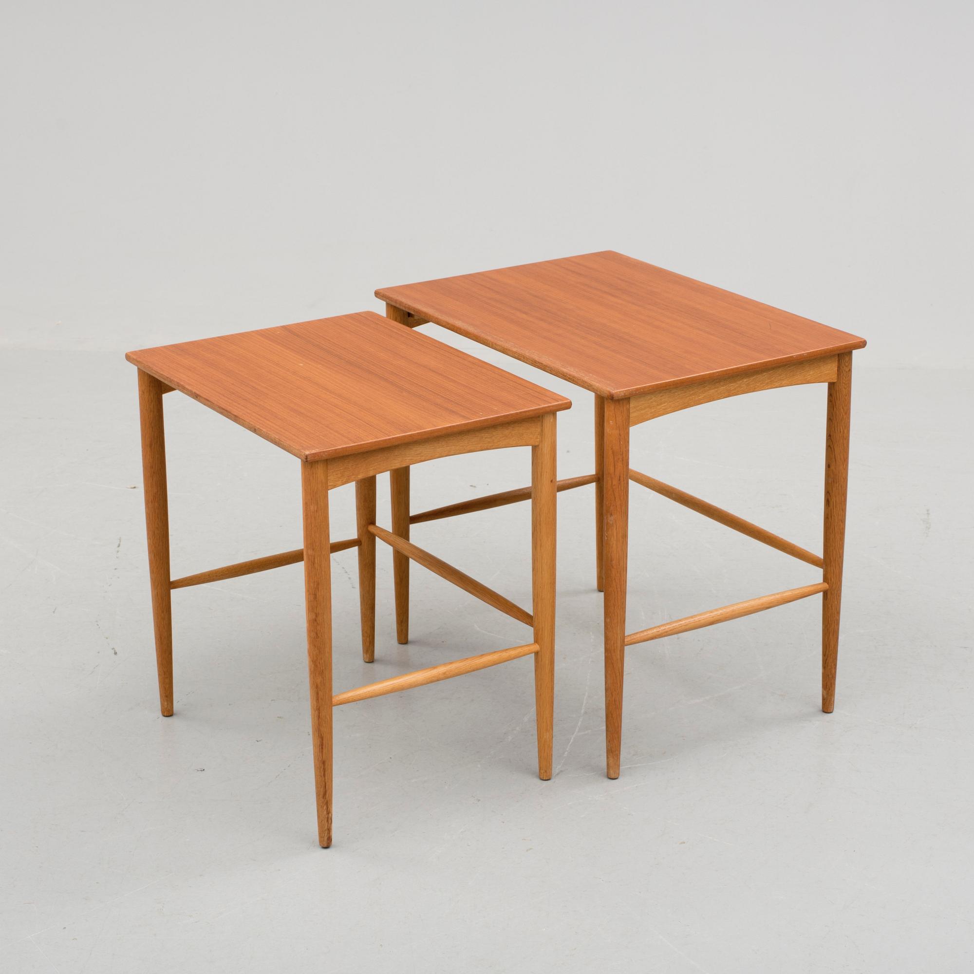 SATSBORD, 2 delar, Bertil Fridhagen, Bodafors, 1900-talets mitt.