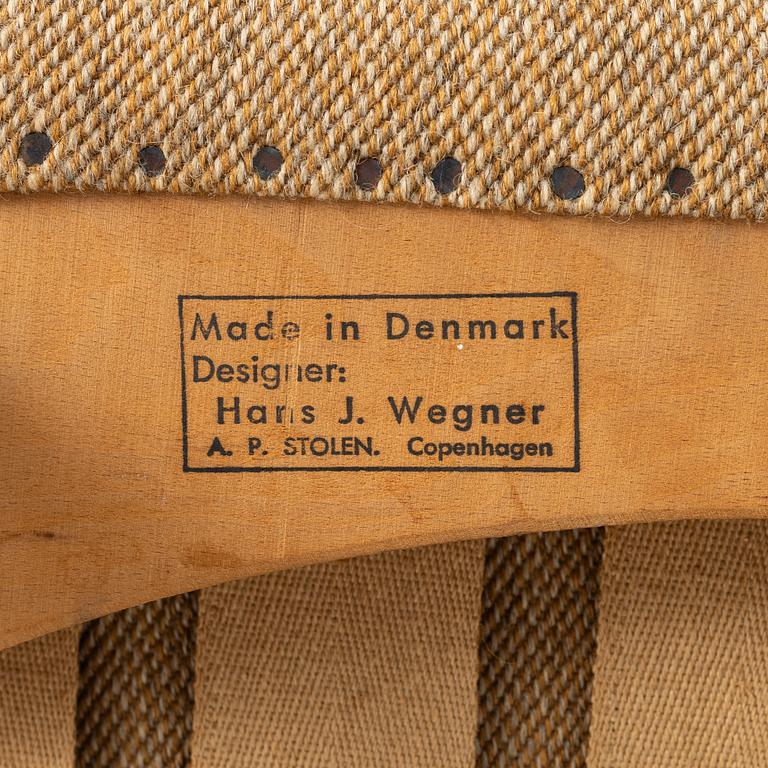 Hans J. Wegner, fåtölj "Bamse/Papa Bear", AP-stolen, Danmark, 1950-60-tal.