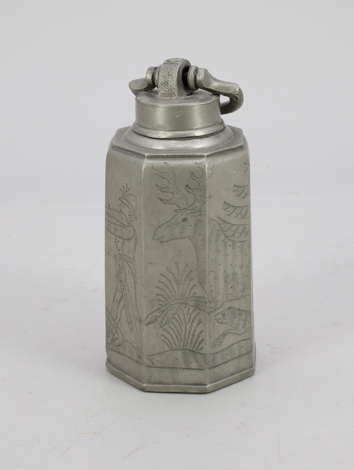 PRISMAFLASKA, tenn, 1800-tal.