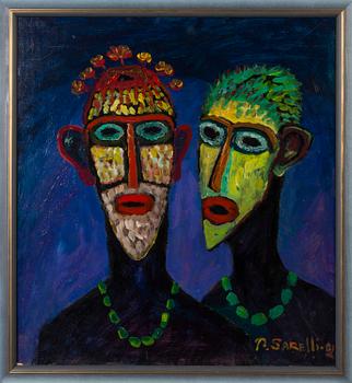 PAAVO SARELLI, oil on board, signed and dated -02.