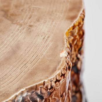 A pair of mayolica garden stools from Gustavsberg, late 19th century.