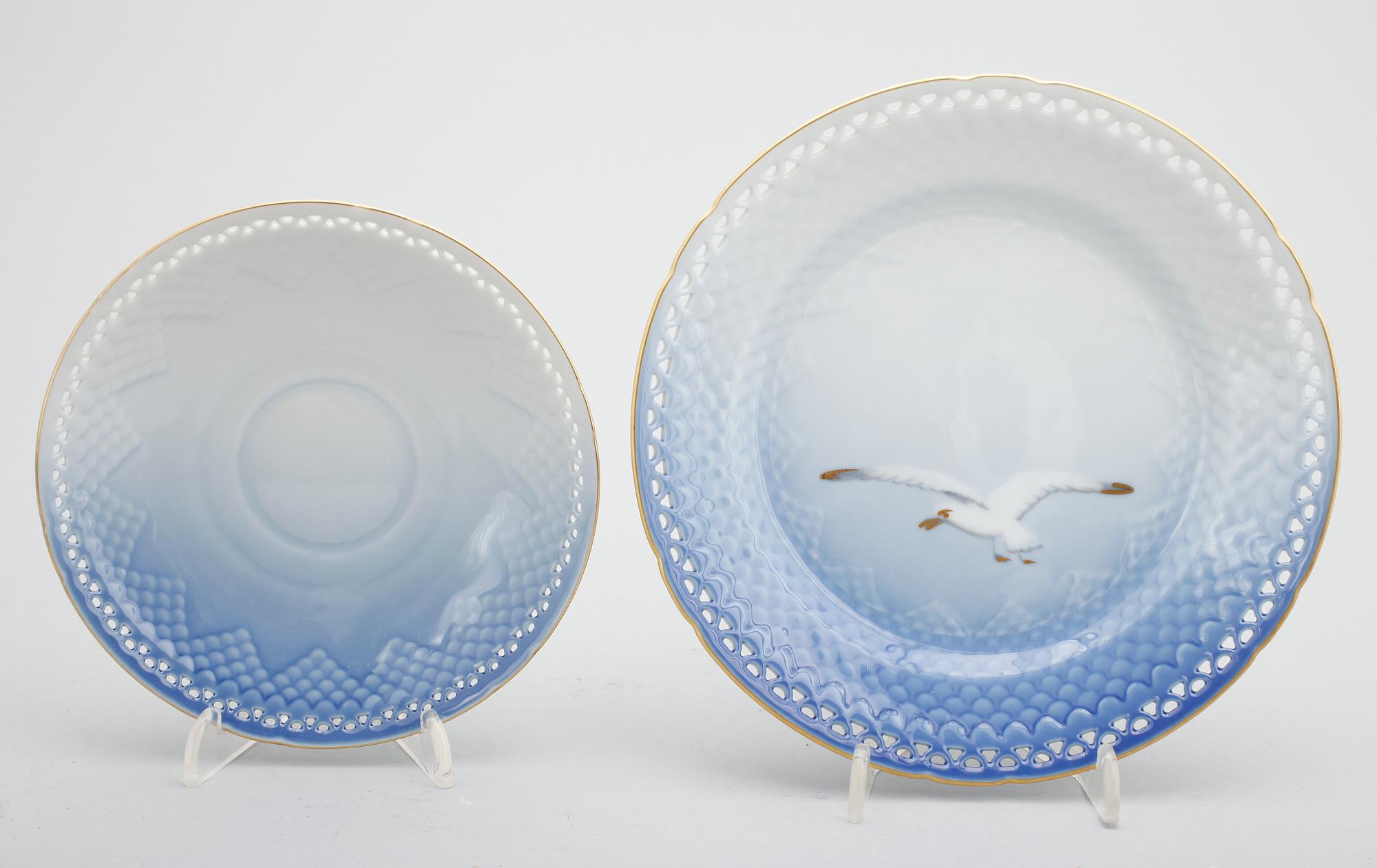 KAFFESERVIS, 16 del, porslin, Måsen, Bing & Gröndahl.