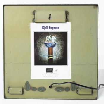 Kjell Engman, skulptur/vägglampa, glas, Kosta Boda, limiterad upplaga.