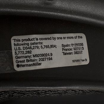 A 'Aeron' office chair by Herman Miller.