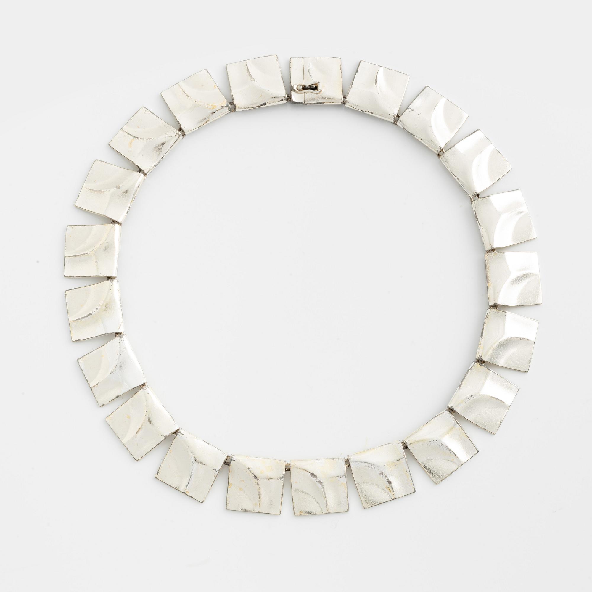 Björn Weckström, collier, "Galaktiska toppar" silver Lapponia 1983.