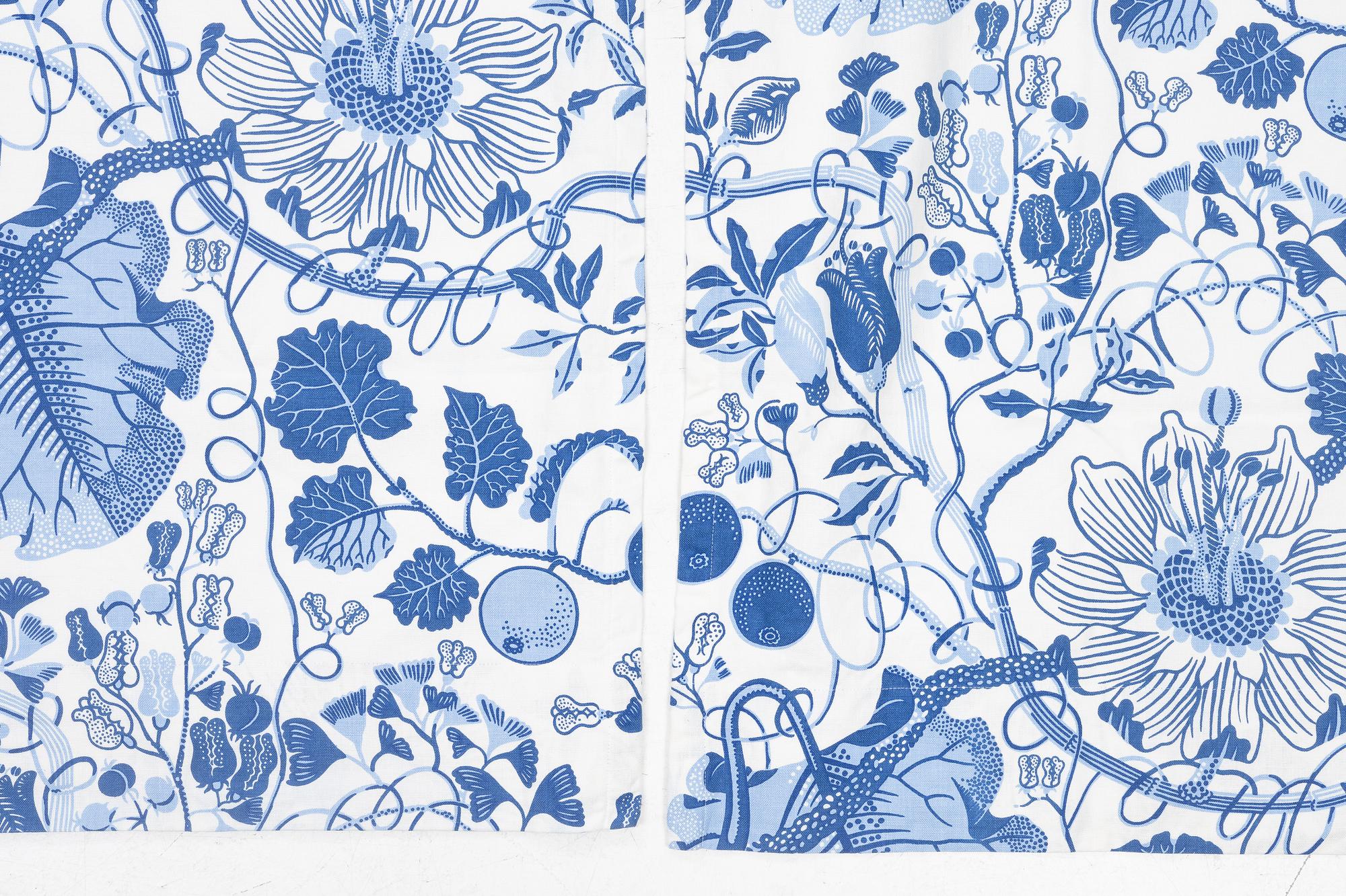 Josef Frank, gardiner, ett par, "La Plata", Firma Svenskt Tenn.