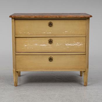 A first half of the 20th Century Gustavian style chest of drawers.